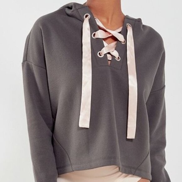 Out‎ From Under Cozy Lace-Up Hoodie Sweatshirt Small - Picture 7 of 7